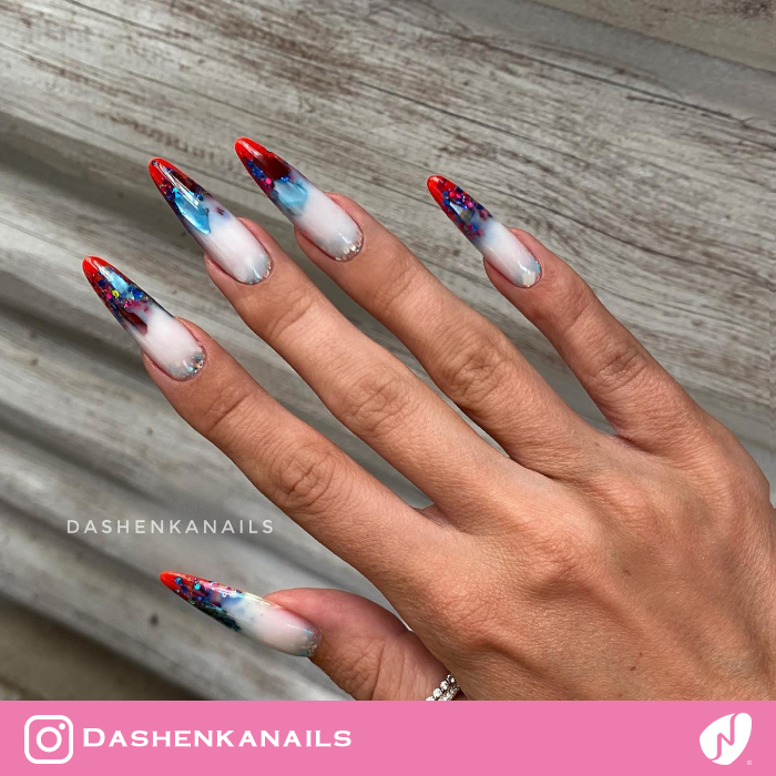 Russian Almond 3D Nails